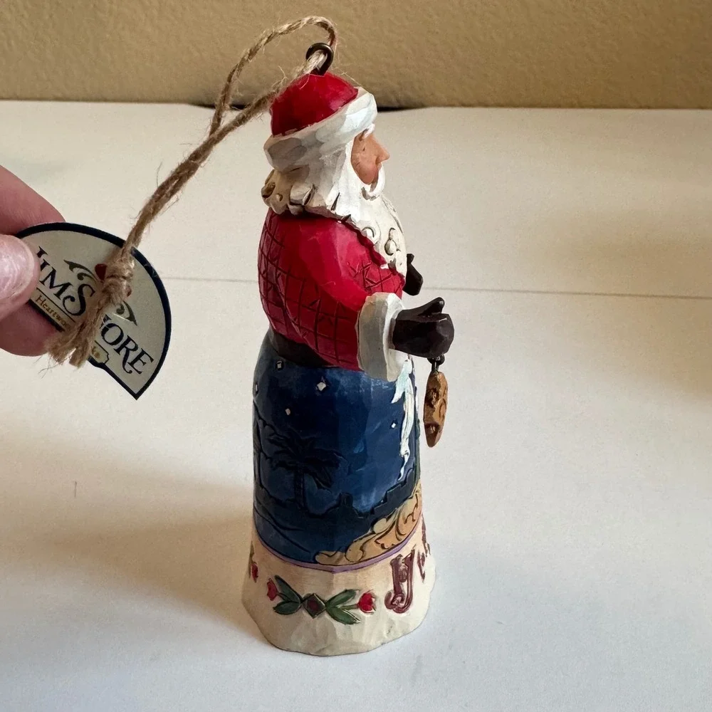 Jim Shore Heartwood Creek Joy To The World Santa Nativity Ornament 6001504 EUC
